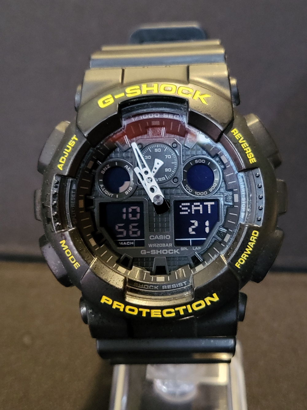 G-Shock Black & Yellow Digital Analog Sport Watch